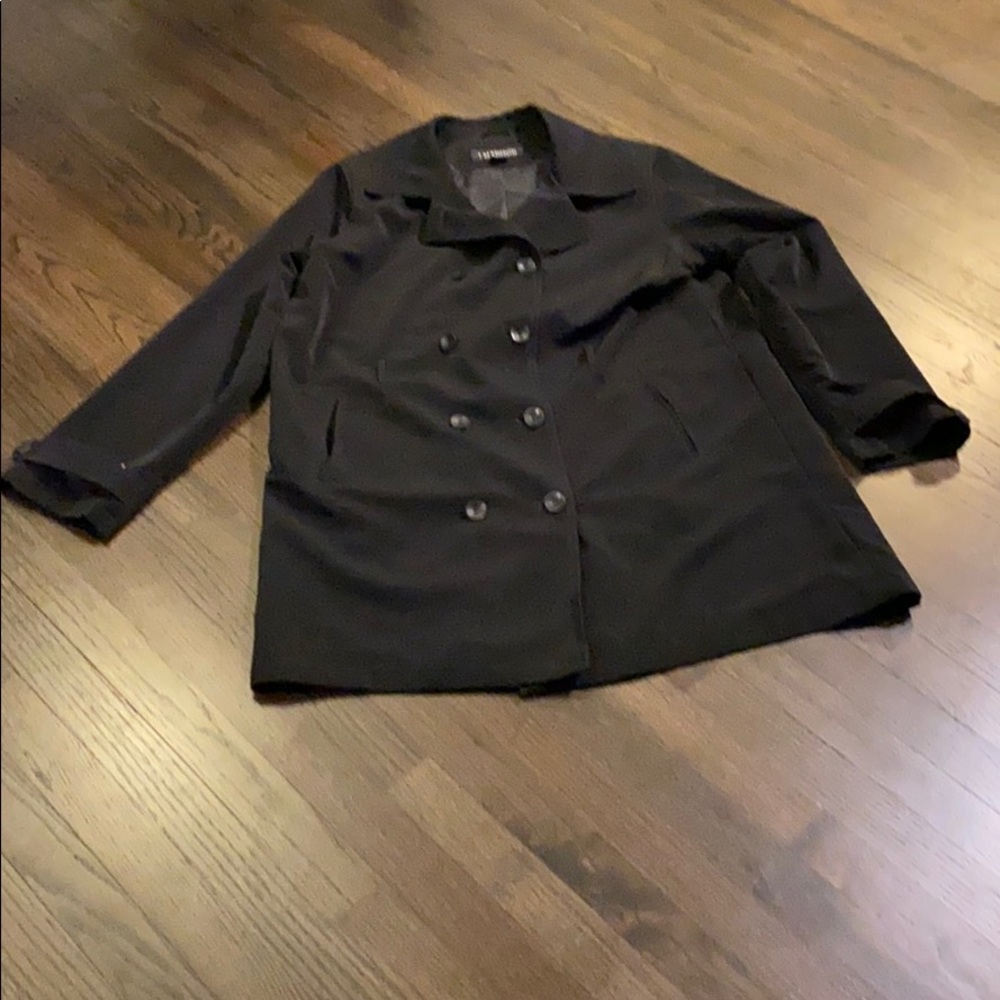 1 Madison Black Coat 1X EUC